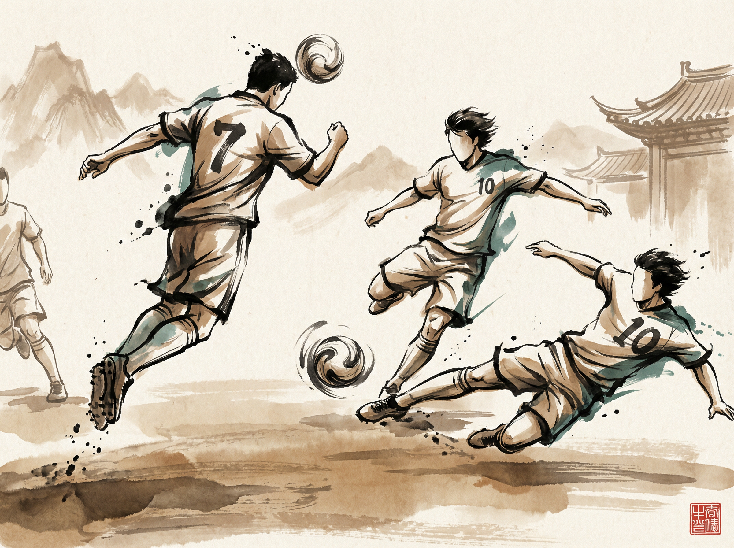 东升国际 - APP水墨风格赛事界面